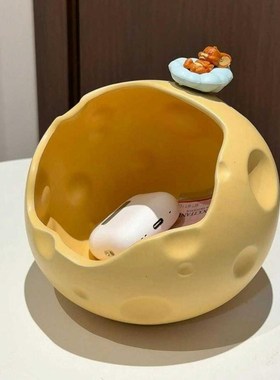 【新家的100个快递】奶酪钥匙收纳玄I关摆件入户桌面可爱家居好物