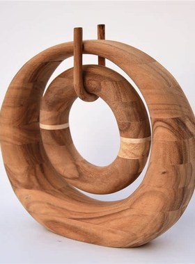 厂家销售手工制作胡o桃木装饰摆件摆台家居玄关桌面造型装饰工艺