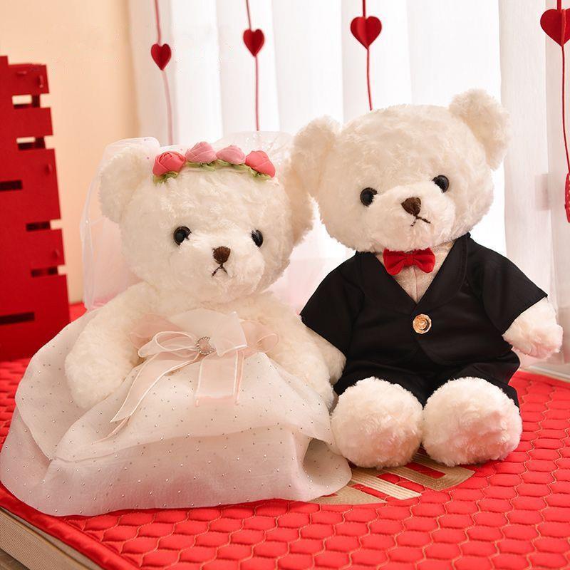 压床娃娃一对婚房抱枕结婚送新人新款公仔婚房布置用品大全 - 图2