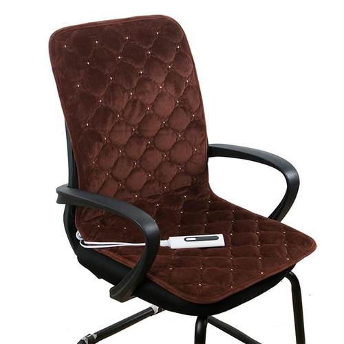 OF9D加热坐垫靠背一体办公室久坐取暖电热毯座椅屁垫子发热腰靠垫 - 图0