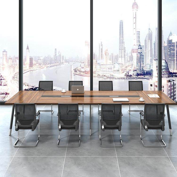 办公家具会议桌办公桌椅板式组合会客条形洽谈桌椅钢木长桌大型,淘宝优惠券,粉丝福利购,淘宝优惠卷