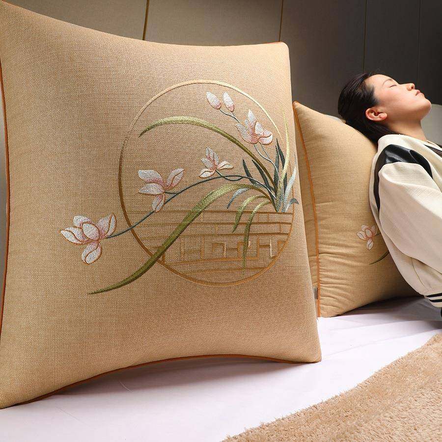 新中式床上软包大靠垫卧室床头靠枕中国风沙发客厅抱枕含芯靠背垫,淘宝优惠券,粉丝福利购,淘宝优惠卷