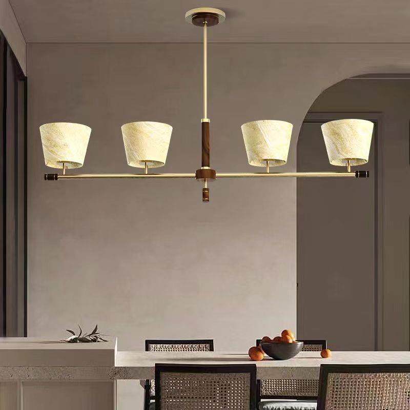 全铜新中式中古风实木吊灯法式客厅餐厅吊灯复古卧室书房轻具,淘宝优惠券,粉丝福利购,淘宝优惠卷