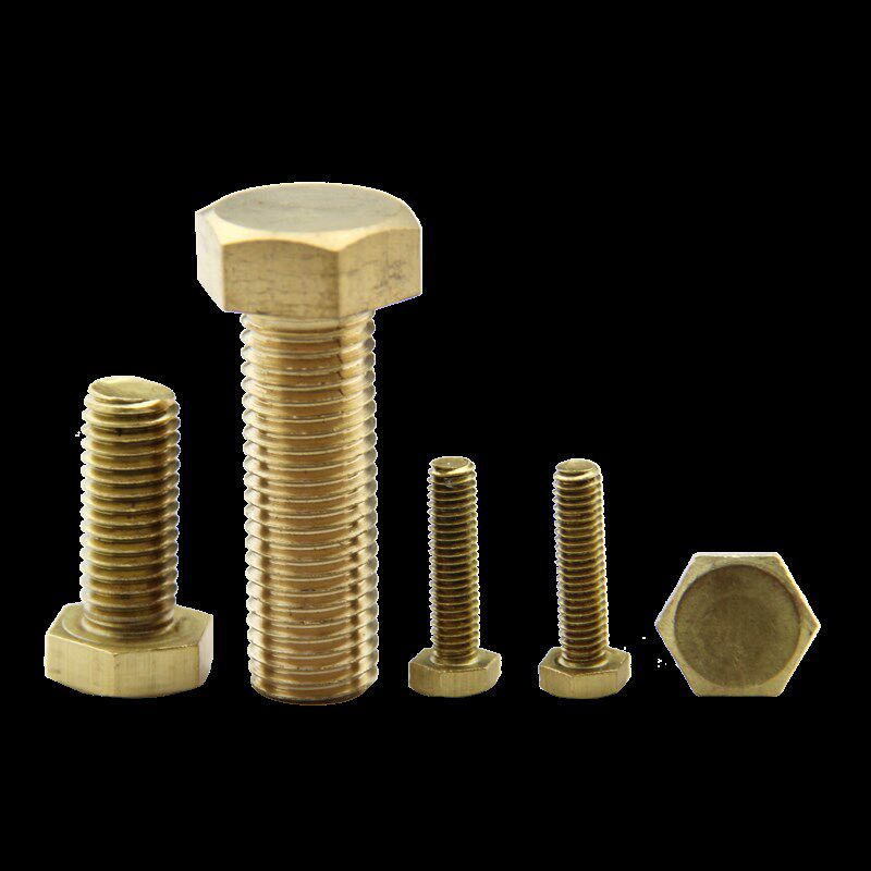 GB30铜外六角铜螺杆铜螺栓六角头黄铜螺丝钉定做铜外六角螺栓M4 - 图3