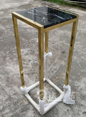 石材面金属架子i 售楼处样板房家居摆放工艺品 现代简约展台底座