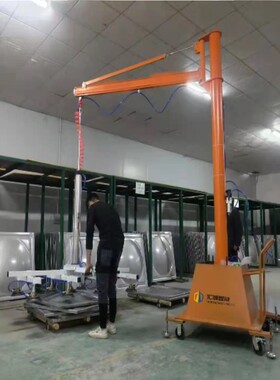板材激光切割上料机悬臂真空吸盘吊具钢板吸吊机气动摇臂翻转助力