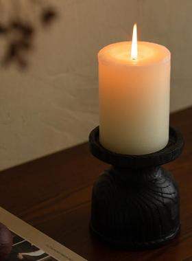 侘寂风覆古烛台摆件民宿酒店饭厅客厅桌面装饰品创意家居软装