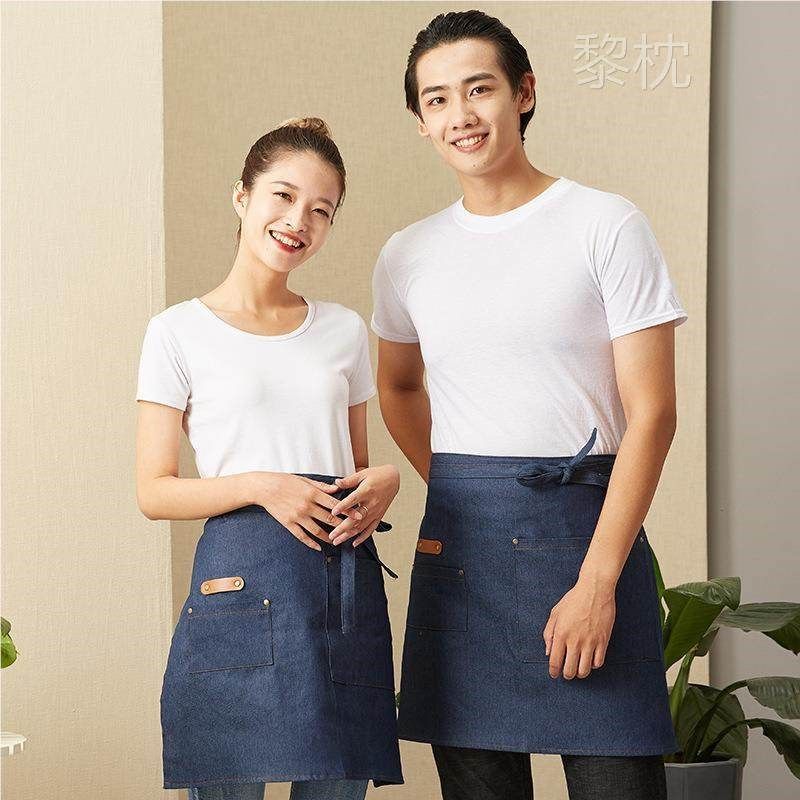 厨师围裙男士半身酒店饭店后厨厨房专用白色防水防油工作服围腰女,淘宝优惠券,粉丝福利购,淘宝优惠卷