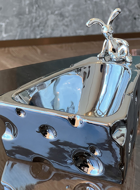 轻奢玄关放钥匙收纳m入户门口摆件桌面客厅茶几装饰品乔迁新居礼