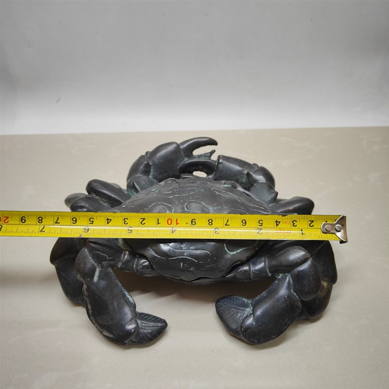 Antique literary play pure copper f crab ashtray ornaments desktop creative retro fortune ashtray pen wash ancient things