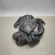 Antique literary play pure copper f crab ashtray ornaments desktop creative retro fortune ashtray pen wash ancient things