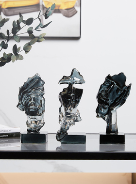 创意现代a简约抽象人物酒柜电视柜装饰摆饰轻奢高档客厅玄关办公