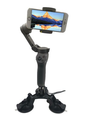 osmo mobile3云台汽车玻璃吸盘固定支架灵眸osmo3/2/OM4配件om5