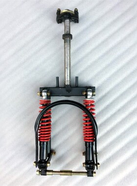 电动三轮车配件前减震器篷车减震前叉封闭式三轮车方向器前避震器