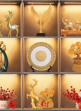 过新年新房酒柜装饰品摆件工x艺品轻奢高档客厅家居餐边电视展示