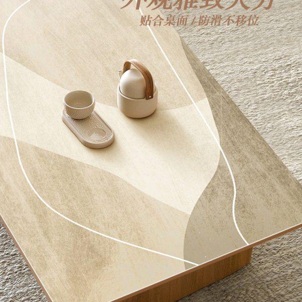 赞屋轻奢高级感皮革茶几桌布防水油免洗耐高温桌垫客厅家用可定制,淘宝优惠券,粉丝福利购,淘宝优惠卷