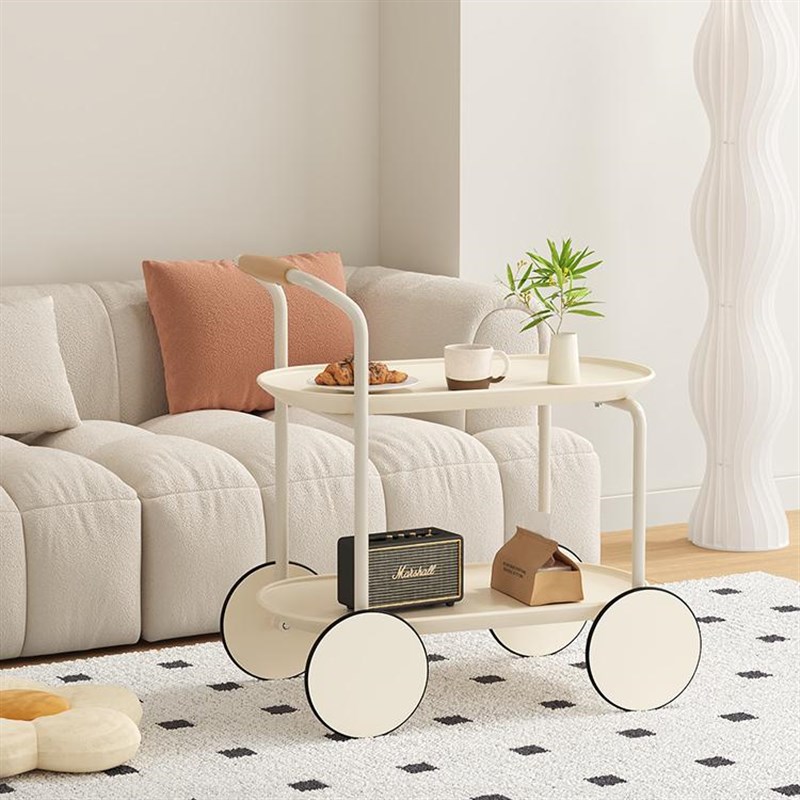 边几小推车可移动迷你茶几简易家用收纳H创意小桌子阳台网红置物 - 图3