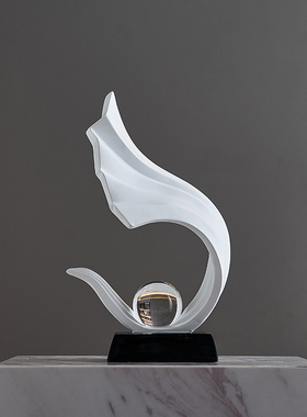 轻奢高档酒柜摆件电视柜玄关家居装饰品办公室风R生水起现代高级