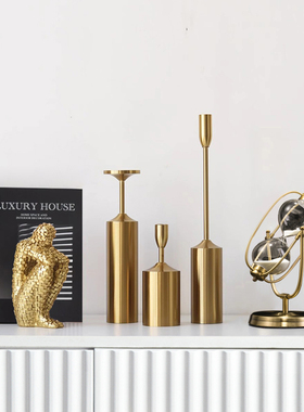 高级感轻奢创意摆件样板间客厅玄关酒G柜装饰品现代家居办公室摆