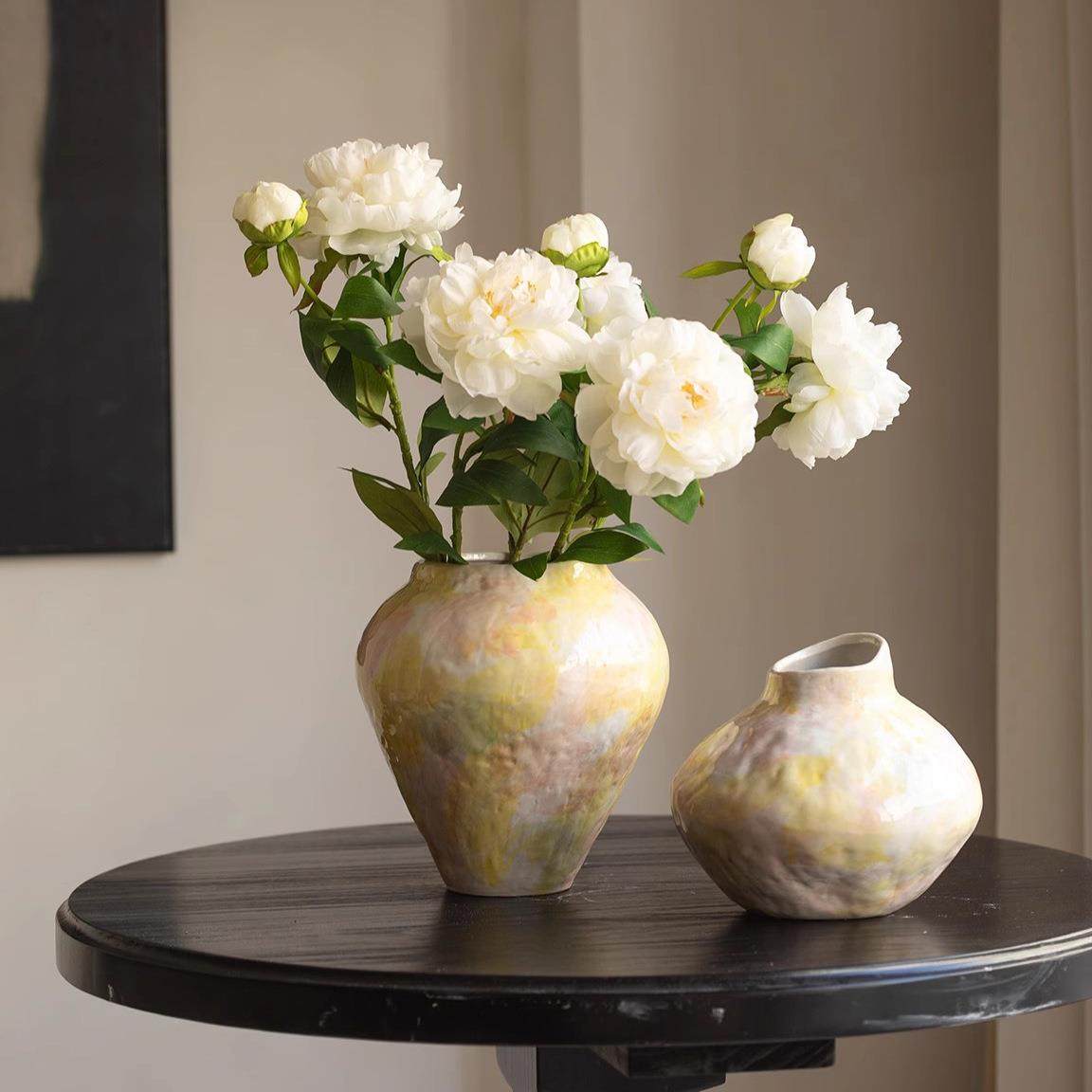 新品诧寂艺术感植物盆栽不规则陶罐花器花盆水培鲜花手工摆件花瓶,淘宝优惠券,粉丝福利购,淘宝优惠卷