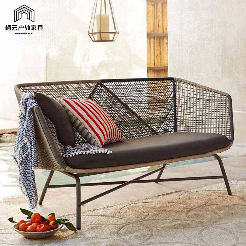 户外藤椅三件套民宿藤编庭院沙发简约休闲室外茶几组合露台小桌椅,淘宝优惠券,粉丝福利购,淘宝优惠卷