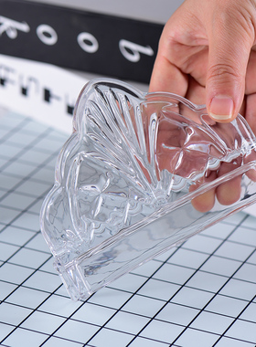 欧式创意水晶玻璃j纸巾架名片夹简约现代酒店咖啡厅餐厅酒吧桌摆