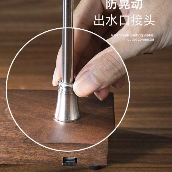 实木充电式电动抽水器桶装纯净矿泉水自动吸取水桌面上水器胡桃木,淘宝优惠券,粉丝福利购,淘宝优惠卷