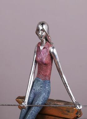 台球桌球人物摆件礼品客厅桌面办公室酒店软装创意家居装饰工艺品