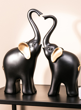 现代简约客厅电视柜酒柜装饰品动物鹿摆件家O居创意工艺品玄关摆