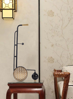 新中式古典乐器二胡摆件样板间售楼处书H房摆设办公室玄关软装饰