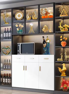 轻奢高档酒柜流沙画n发财鹿摆件装饰品年年有余客厅电视柜玄关客