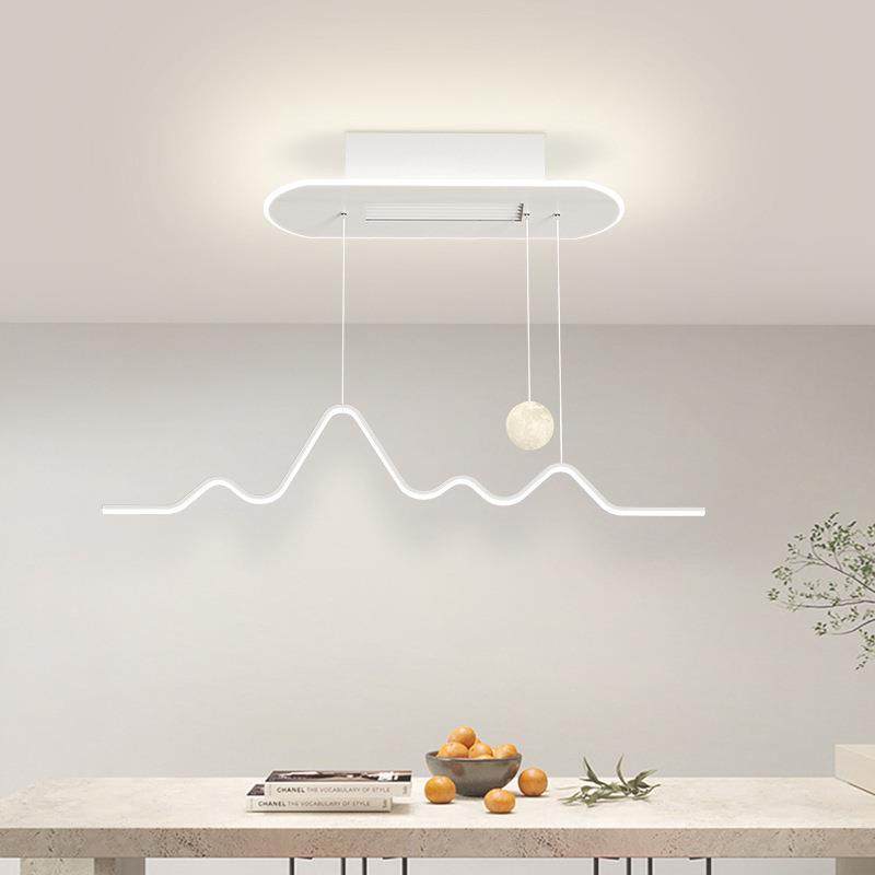 餐厅吊灯静音隐形无叶风扇灯现代简约全光谱护眼星空饭厅吊扇灯具,淘宝优惠券,粉丝福利购,淘宝优惠卷