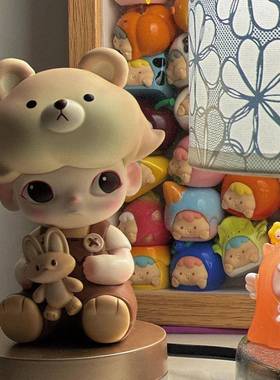 im电视柜客厅可爱Ooo房间d飞行员MO潮玩存钱罐兔抱抱熊熊熊DI娃娃