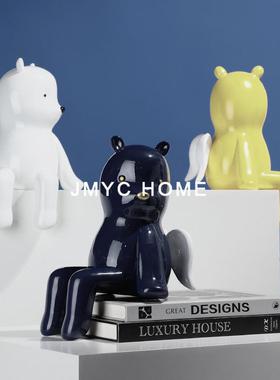 卡通可爱客厅电视柜儿童房间床头柜坐姿简约样板房间摆件软装饰品