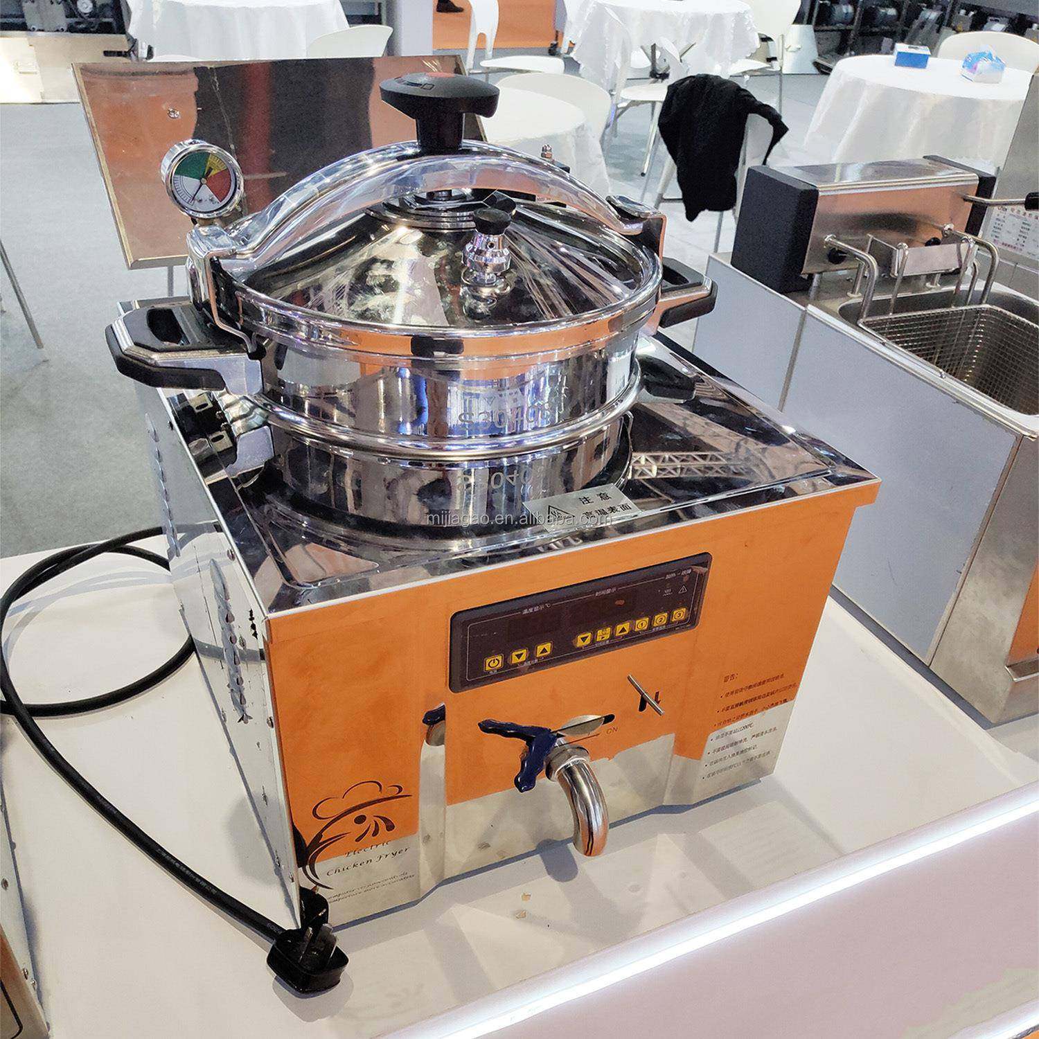 CNIX一喜16L台式电压力炸炉CE压力炸鸡炉商业西厨设备,淘宝优惠券,粉丝福利购,淘宝优惠卷