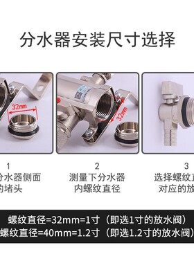 地暖分水器放水阀门地热1寸6分排水阀DN25全铜暖气片热水嘴龙头