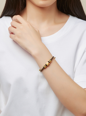 转运珠手绳可调节防水钢丝绳y可以穿周某某转运珠平替情侣款礼物