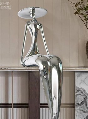 抽象人物艺e术雕塑客厅卧室创意装饰酒店大堂玄关售楼处人形大摆