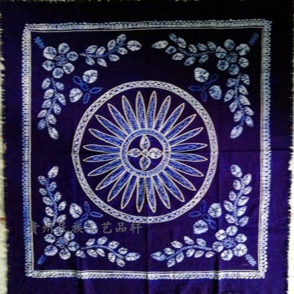 少数民族白族扎染桌布茶几布手工扎染壁挂布民族家居装饰布艺桌布,淘宝优惠券,粉丝福利购,淘宝优惠卷