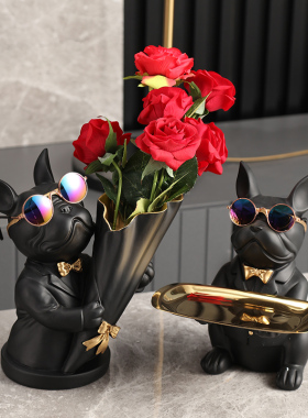 轻奢室内房间主卧室床头柜梳妆台桌面装饰品玄关入户Y钥匙收纳摆