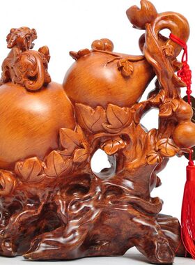 葫芦摆件办公室办公桌客厅电视柜玄关装饰品开业乔迁商务工艺礼品