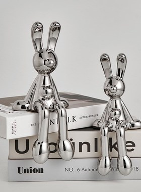 兔子摆件a高档轻奢家居饰品客厅电视柜酒柜玄关装饰品北欧现代简