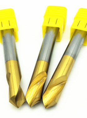 高速钢镀钛定心钻超硬定心钻90度锋钢定点钻定位钻倒角刀倒角钻头
