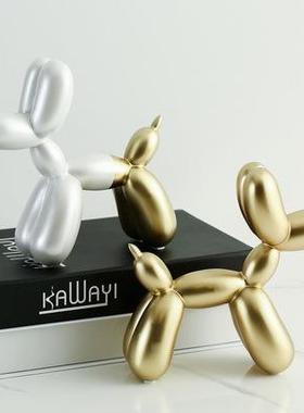 ins北欧创意树脂气球狗摆件客厅卧室酒柜奶茶店桌面装饰批量