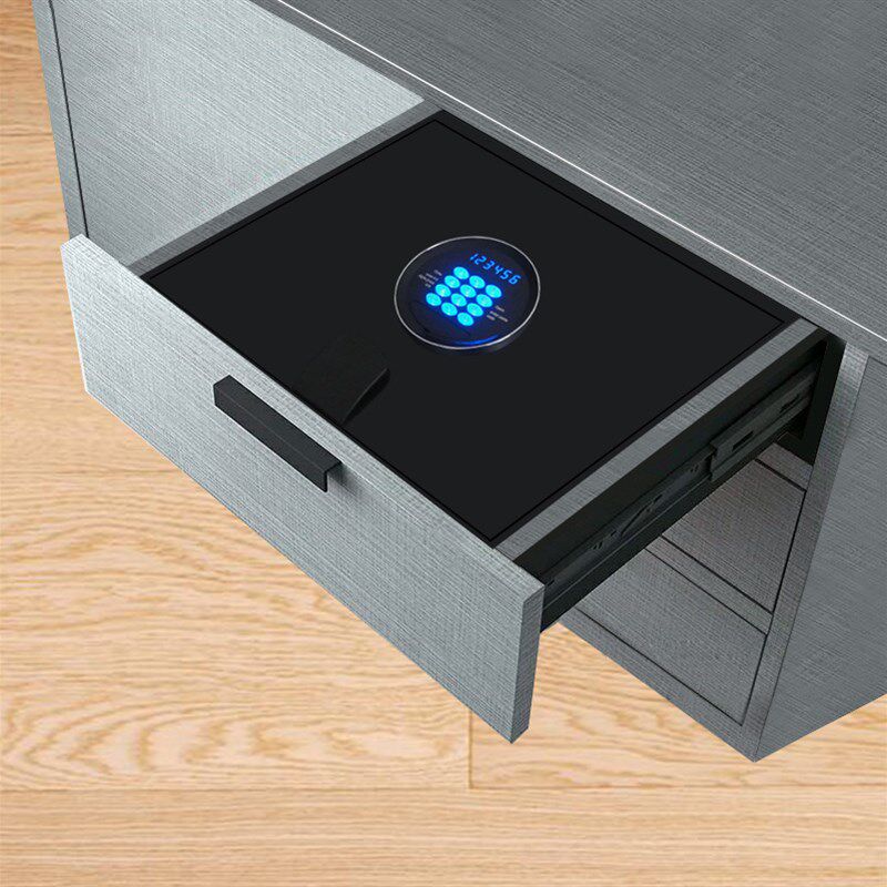 智能上翻保险箱抽屉隐形保险柜z家用小型大容量纯钢车载酒店保管 - 图0