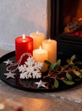 简约现代极简黑钛盘金属托盘摆件茶几电视柜样板间餐桌收纳装饰品