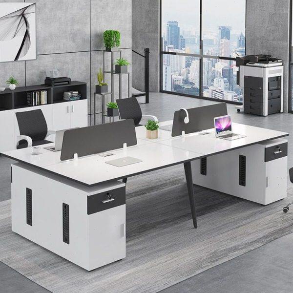 免漆钢架腿现简约文员公卡座人双人四人六人桌椅组合屏风,淘宝优惠券,粉丝福利购,淘宝优惠卷