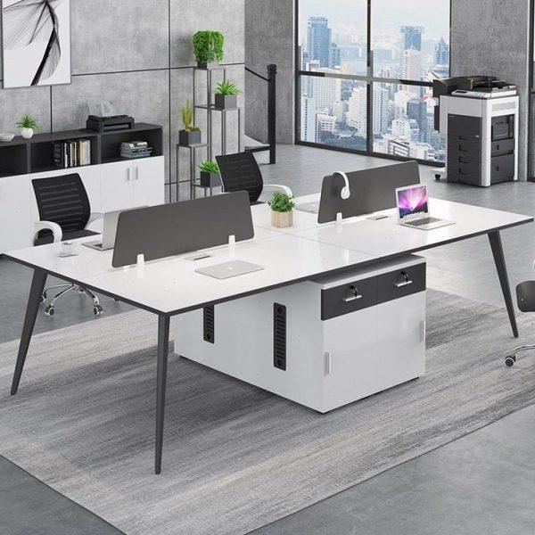 免漆钢架腿现简约文员公卡座人双人四人六人桌椅组合屏风,淘宝优惠券,粉丝福利购,淘宝优惠卷