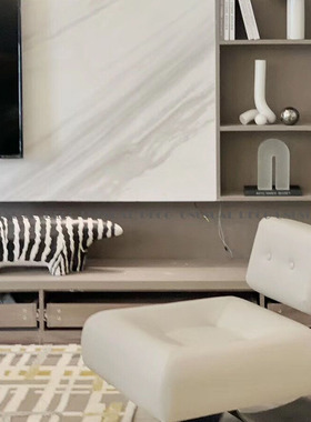 现代简约欧式黑白纹理创意陶瓷猫摆件样板房售T楼处软装饰品摆设