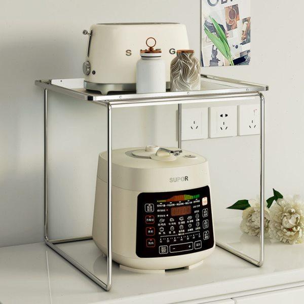 鑫润通厨房置物架家用微波炉烤箱架子双层台面桌面电饭锅收纳支架,淘宝优惠券,粉丝福利购,淘宝优惠卷